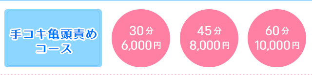 手コキ亀頭責めコー