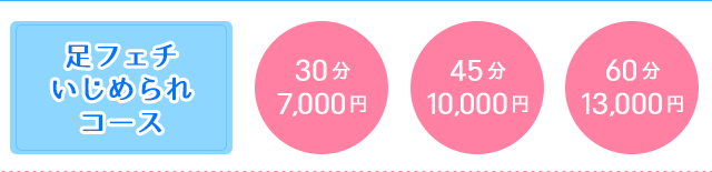 足フェチ/いじめられコース